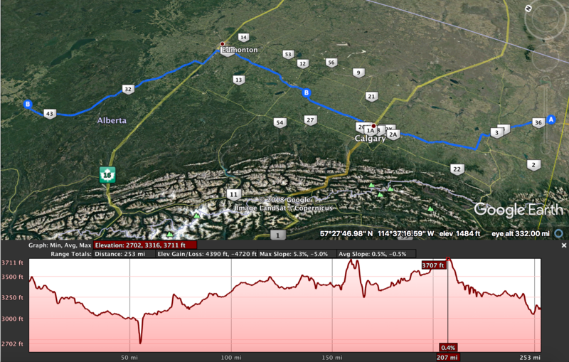 elevation eleventh eleven route profile